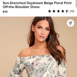 Lulus off shoulder dress